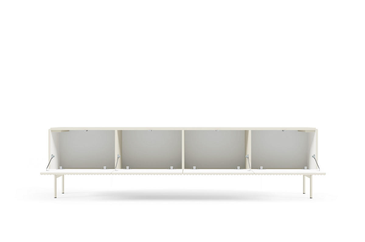 TV-SCHRANK, Kaschmir, 195,2 x 51,2 x 39,8 cm - Beige, Holzwerkstoff (195.2/51.2/39.8cm) - 3XE LIVING