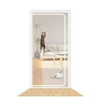KATZENGITTER Balkontür 90 x 210 cm - Weiß, Kunststoff (90/210/90cm)