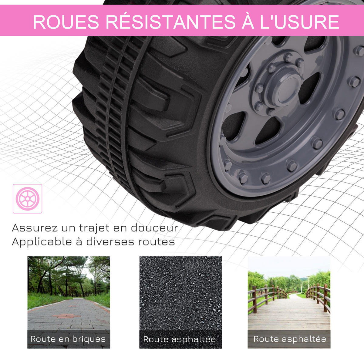 ELEKTRO-QUAD DE-13041 2 km/h Rosa - Pink, Kunststoff (70/42/45cm) - ComfortXL
