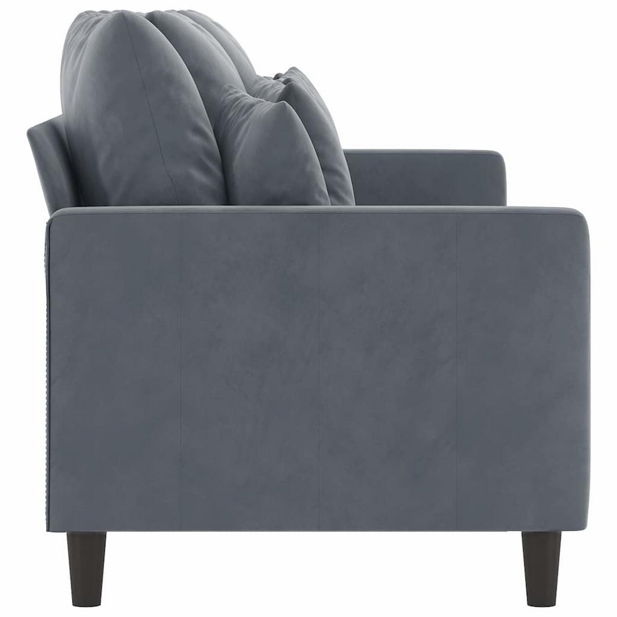 3-SITZER-SOFA Ebersbach - Dunkelgrau, Naturmaterialien (198/80/77cm) - Nettlife