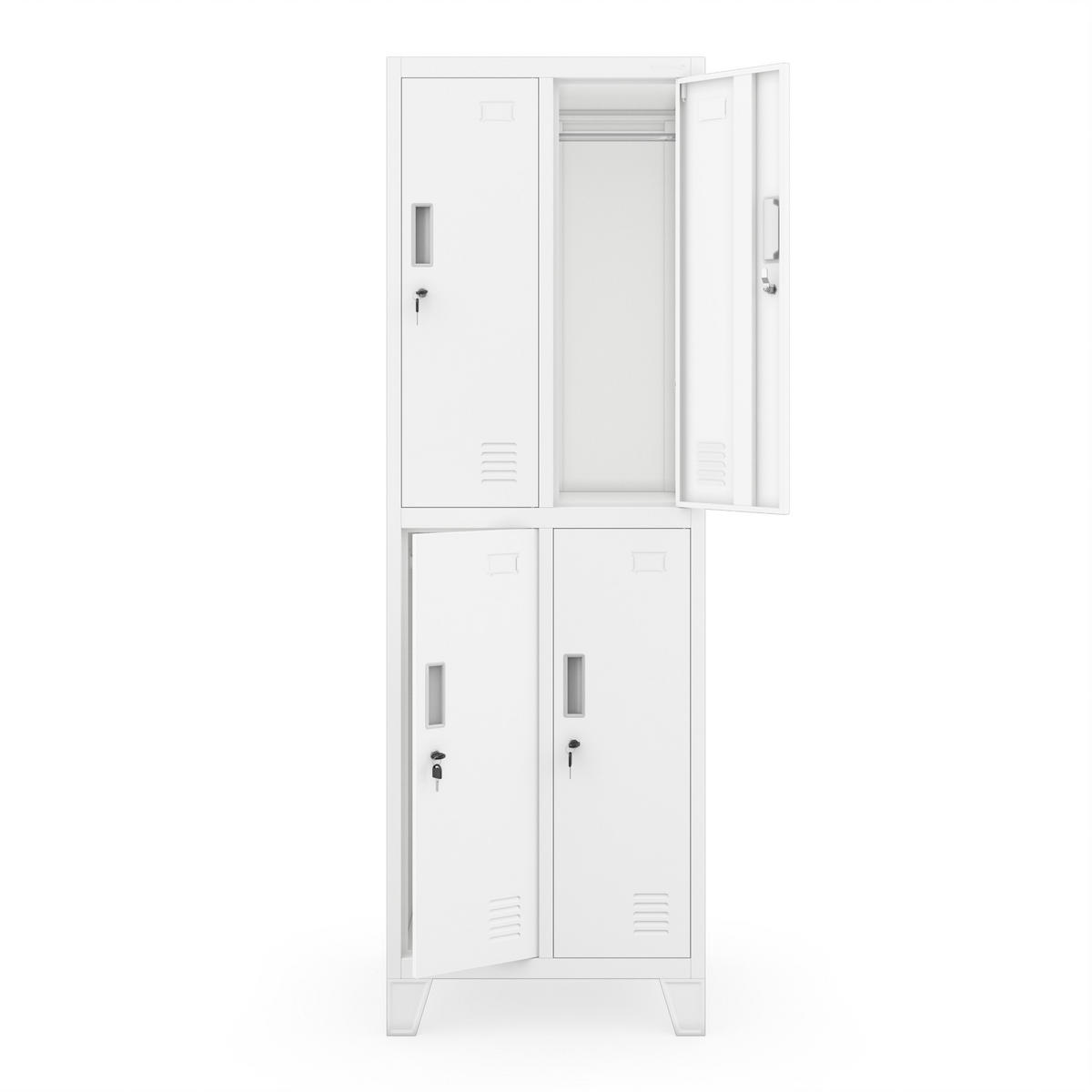 ARBEITSSCHUTZSCHRANK BARTEK 2 Plus - Weiß, Metall (56/172/45cm)