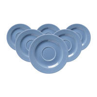 KAFFEEUNTERTASSEN Levi Blau ø 15,5 cm 6er Set - Blau, Keramik (15.5cm) - Ritzenhoff Breker