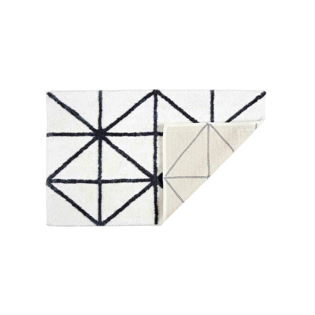 KÚPEĽŇOVÁ rohož BARBADOS GRAFIK - biela, textil (60/90cm) - Schöner Wohnen