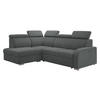 ECKSOFA Oslo 2rRLXp, Seite: Links LXP+R+2R - Silberfarben/Grau, Holz/Textil (250/200cm) - MIRJAN24
