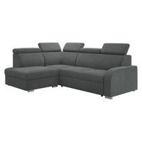 ECKSOFA Oslo 2rRLXp, Seite: Links LXP+R+2R - Silberfarben/Grau, Holz/Textil (250/200cm) - MIRJAN24