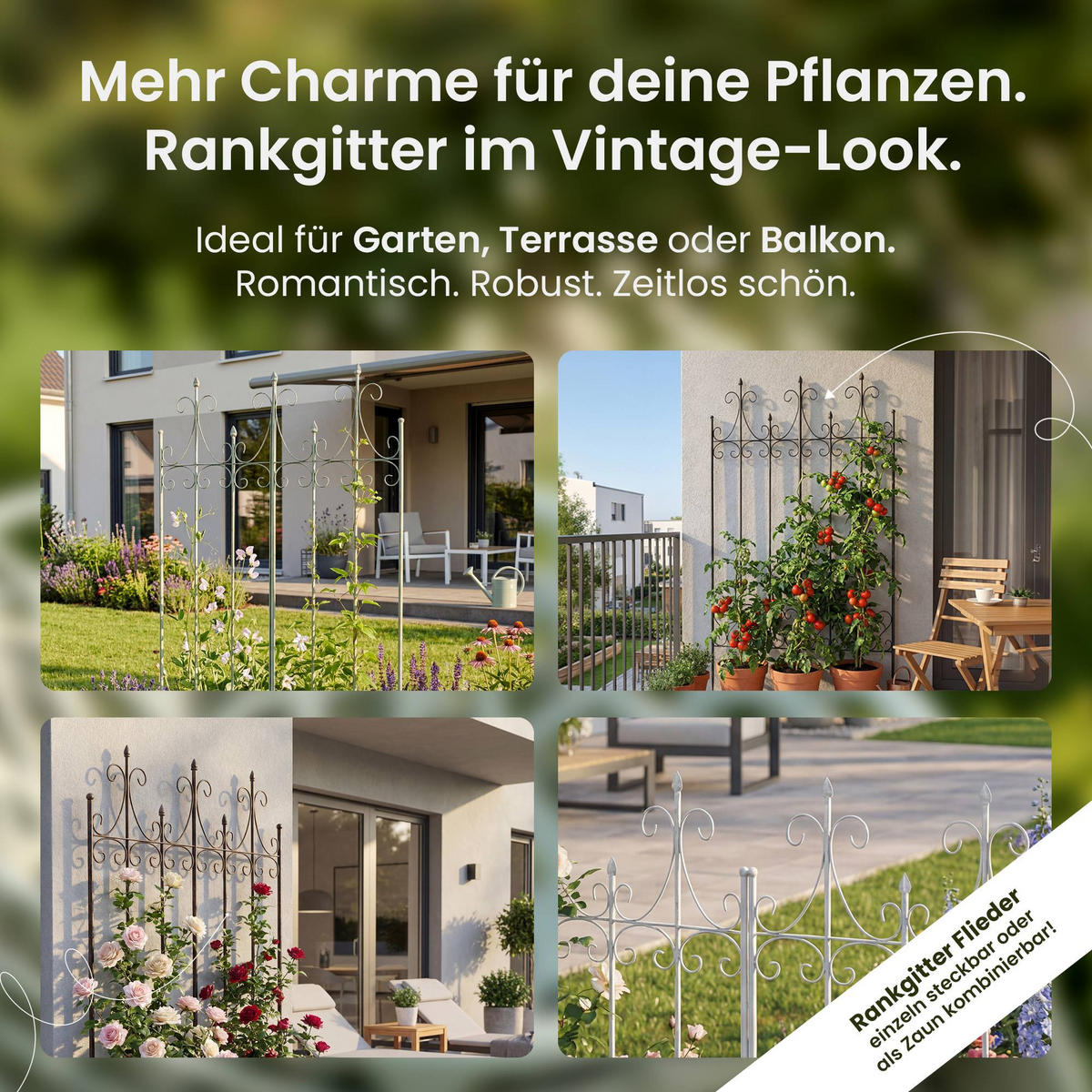 RANKGITTER Metall Bronze - Bronzefarben, Metall (100/150/2cm) - CLP