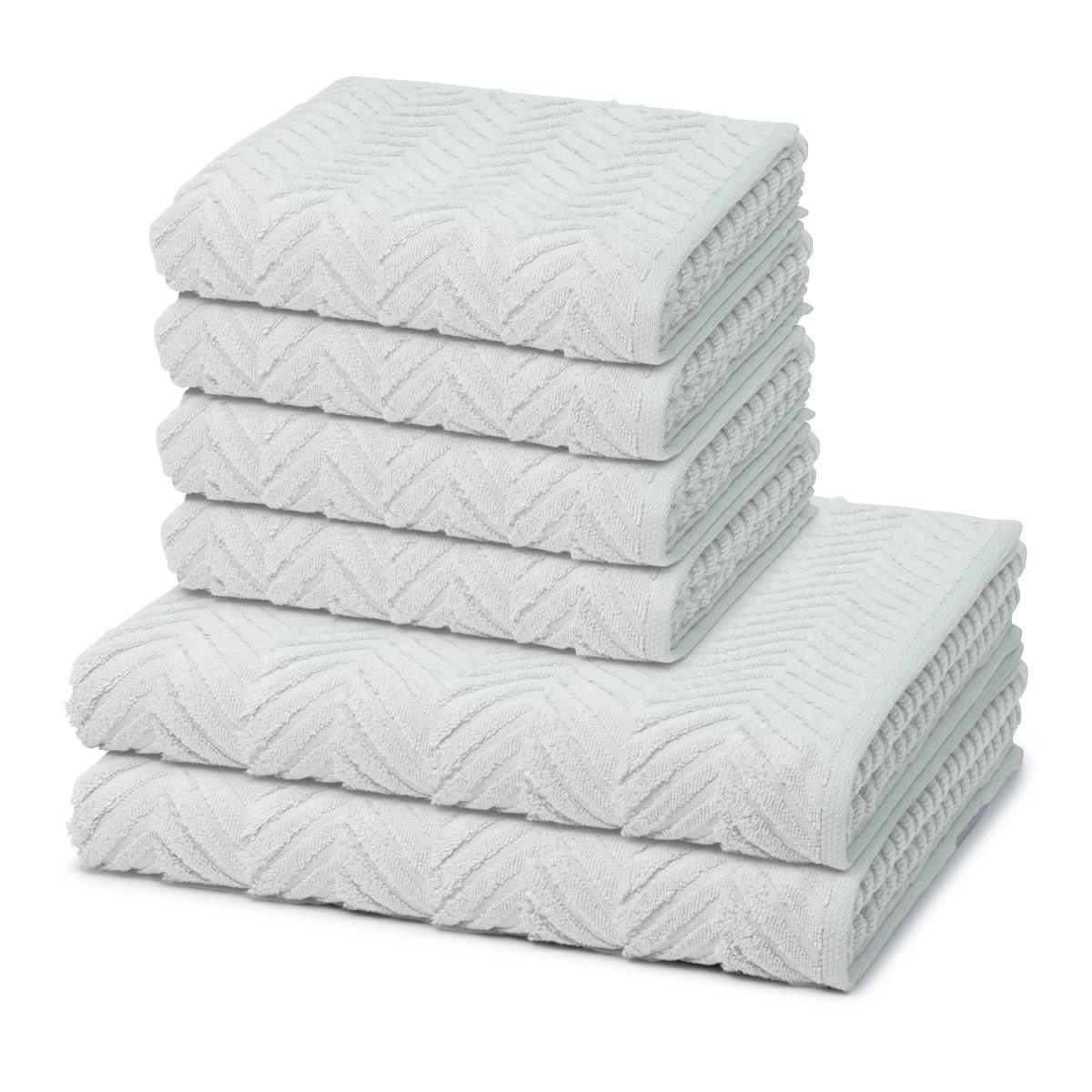 FROTTIERSET Sensual Skin Zopf 6-teilig - Grau, Textil (50/100cm) - Ross