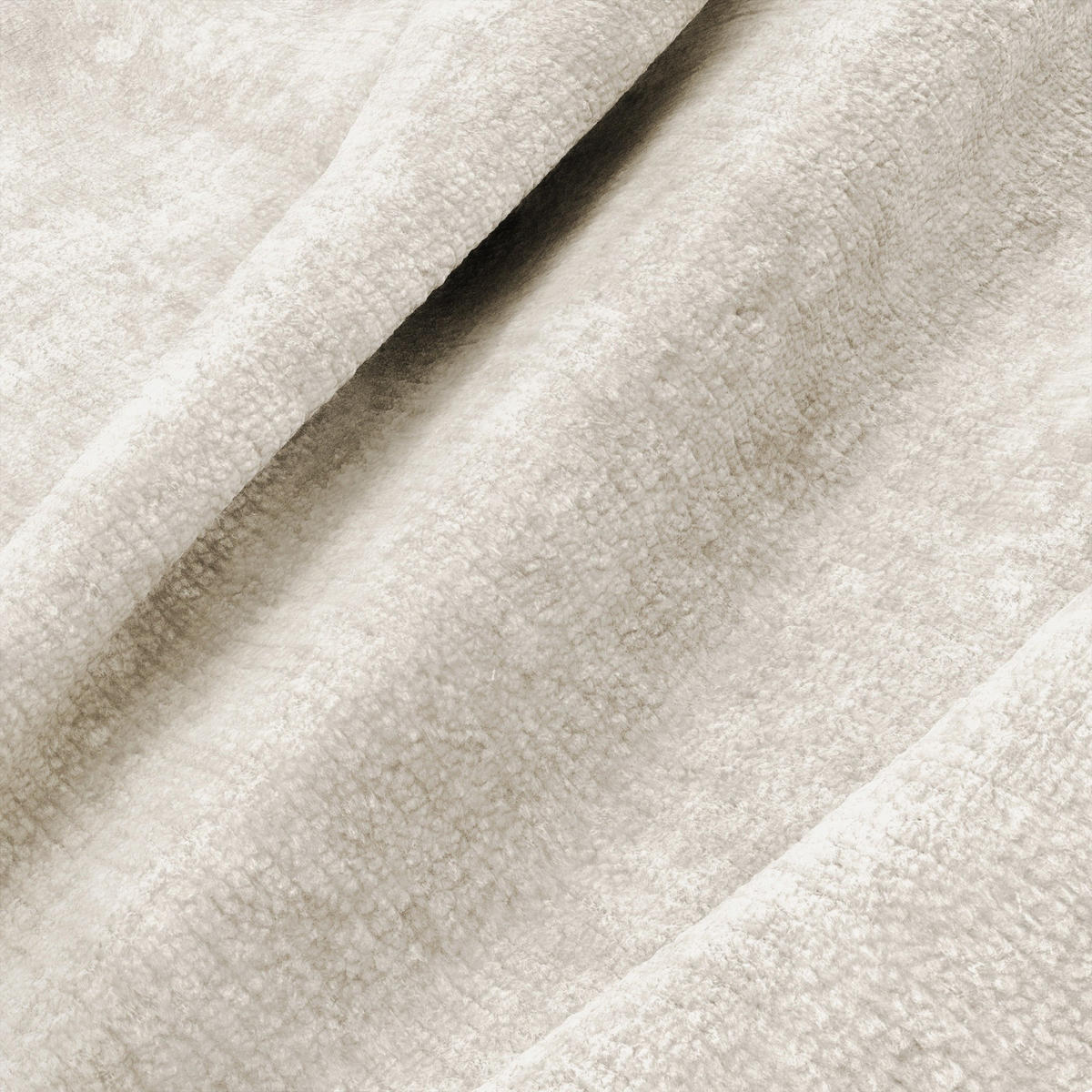ECKSOFA rechtwinklig LOMI Geprägter Samt Creme 272cm - Creme, Textil (272/90cm) - Premium Interiors