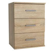 NACHTTISCH NOCTA 48/65,5/35 cm Sonoma Eiche - Sonoma Eiche, Holzwerkstoff (48/65.5/35cm) - MASSENO