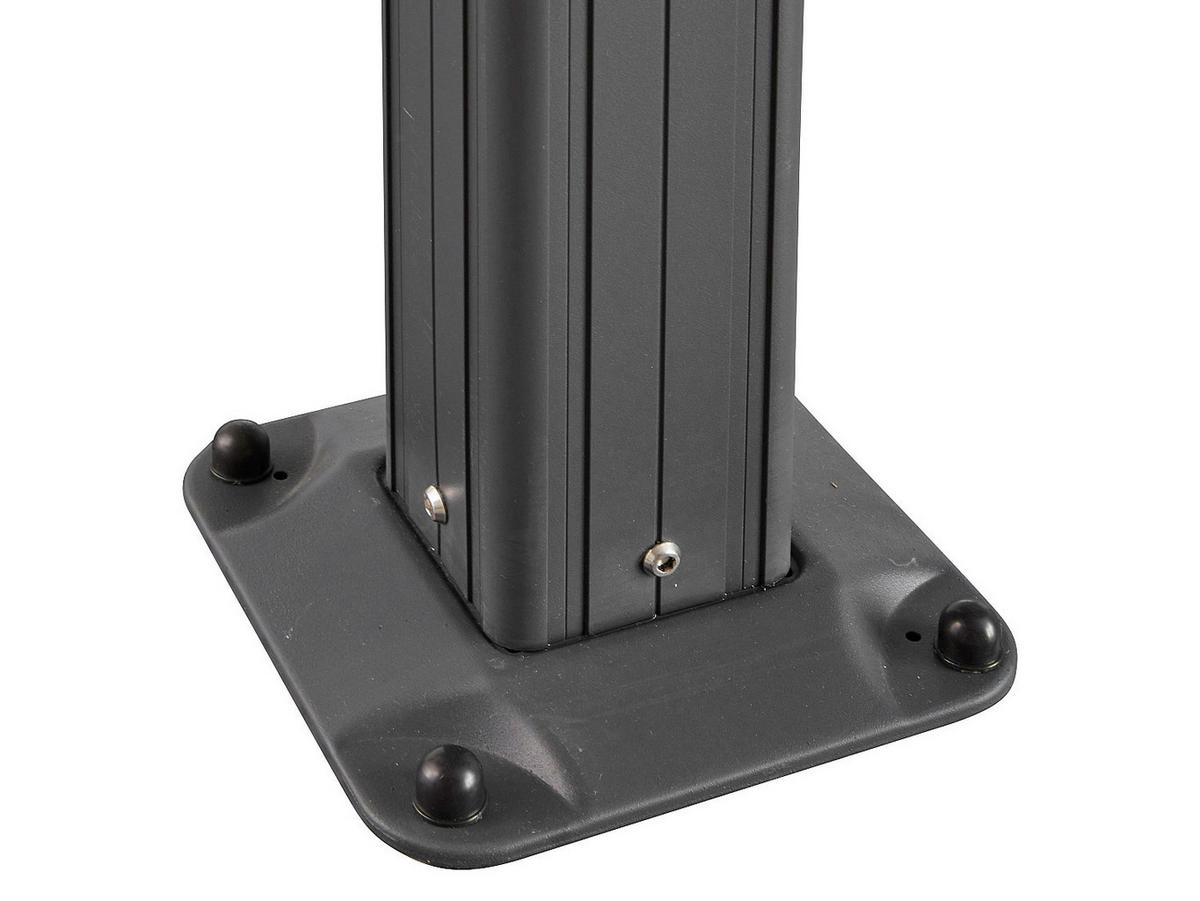 TERRASSENDACH anlehnend aus Aluminium - Mit Schiebedach - 9 m² - Anthrazit - IZEDA - Anthrazit, Kunststoff (300/200/300cm) - Vente-Unique