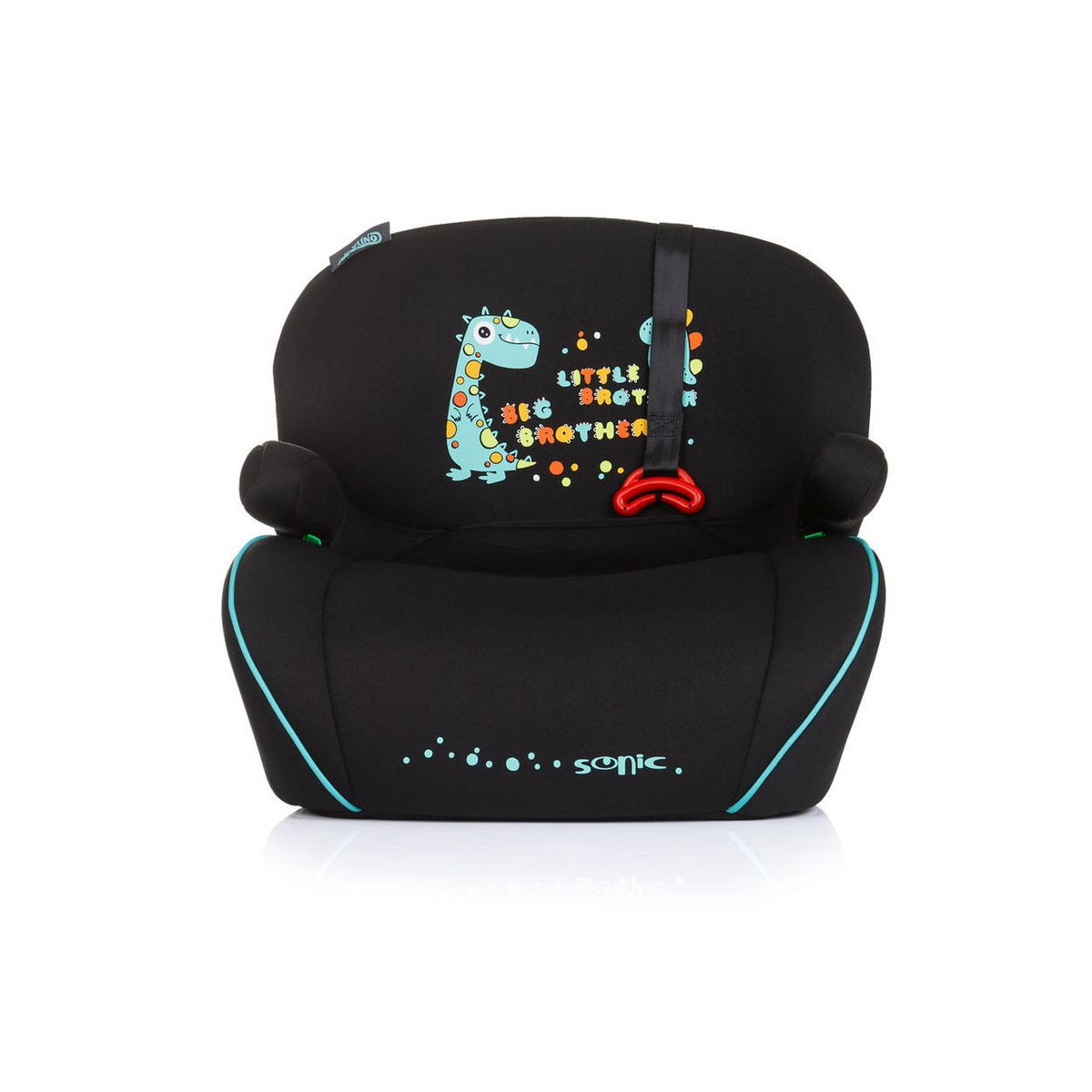 SITZERHÖHUNG Sonic türkis Isofix, i-Size, 125-150 cm, Armlehne - Multicolor, Kunststoff (44/38/49cm) - Chipolino