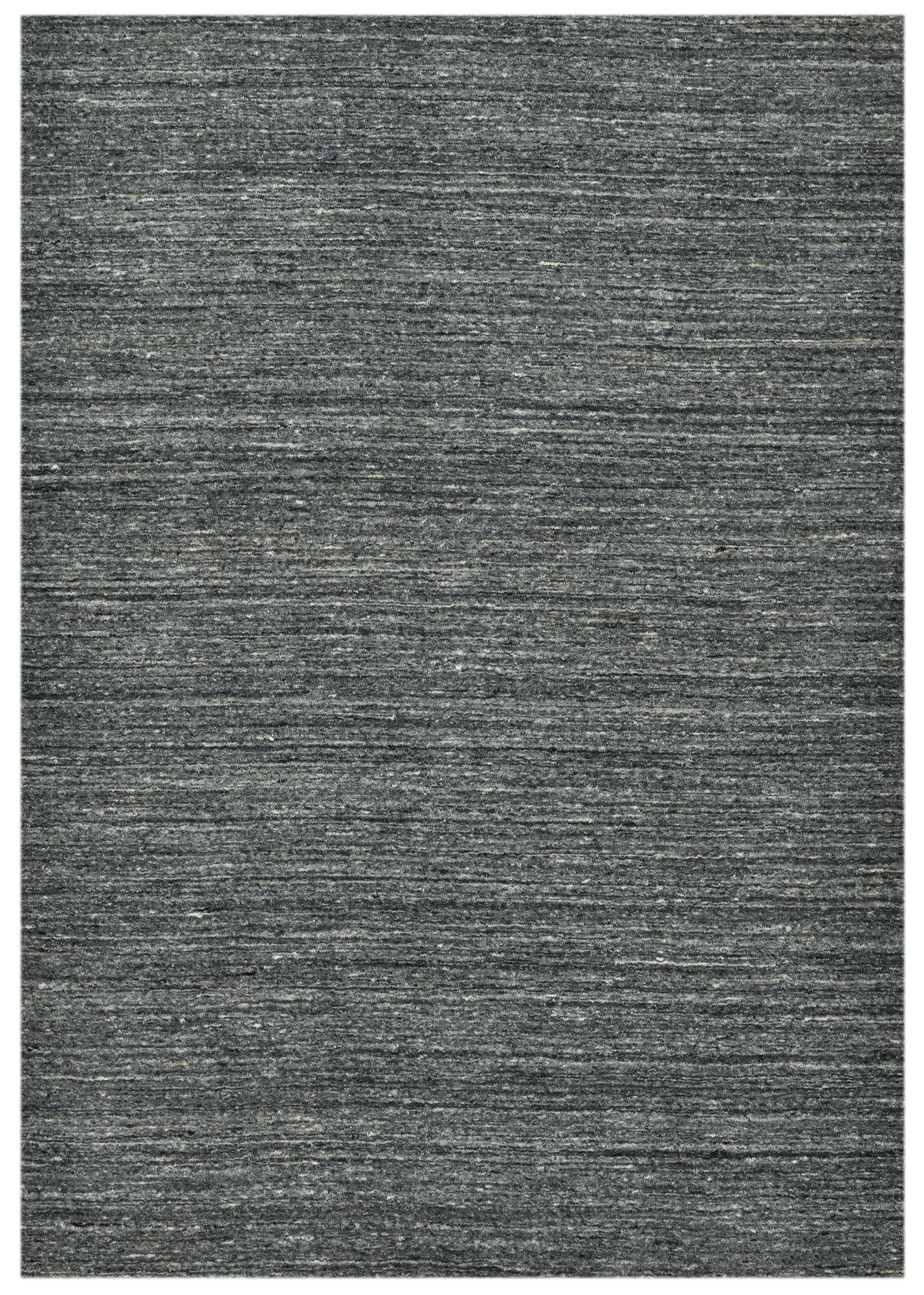 HANDWEBTEPPICH Pure 250x350 cm - Anthrazit, Textil (250/350cm) - THEKO