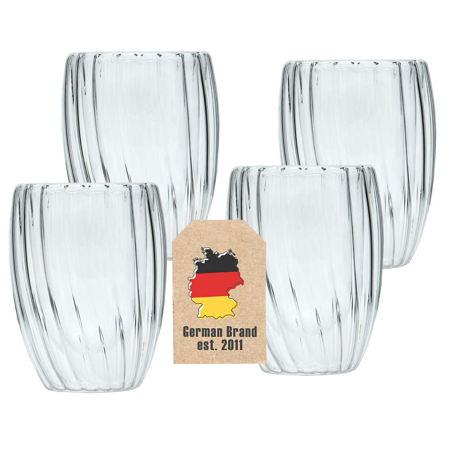 THERMO TEE GLAS 210ml (4-tlg) - Transparent, Glas - Intirilife
