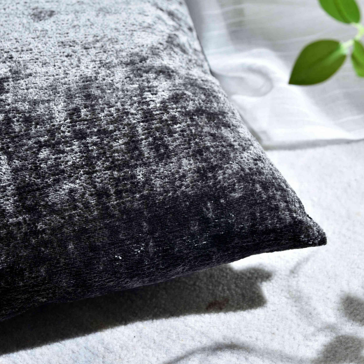 DEKOKISSEN »Nürnberg« HxB 45x45 cm Dunkelgrau - Dunkelgrau, Textil (45/45cm) - Gardinenbox