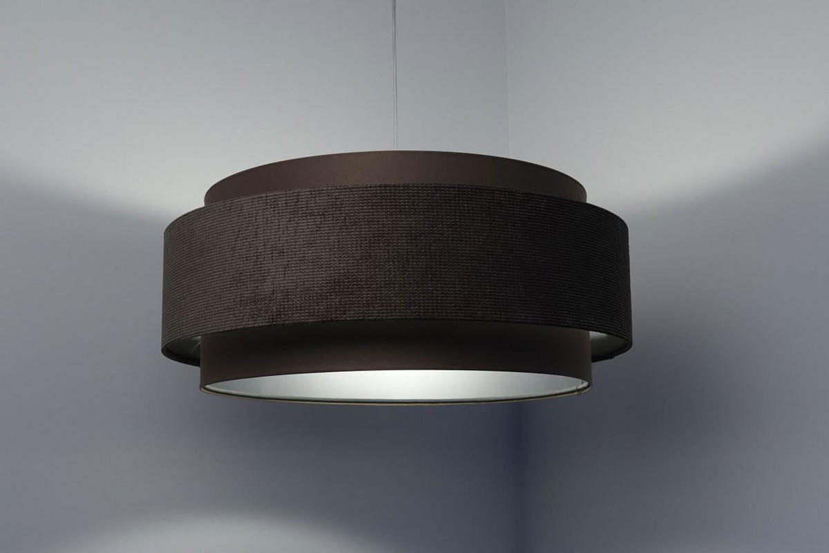 HÄNGELEUCHTE Grün 60/25 cm - Braun, Kunststoff (60/1.9/25cm) - ONZENO
