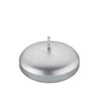 SCHWIMMKERZEN Silber 26 x Ø 42 mm, 8 Stück - Silberfarben, Paraffin (4.2/2.6/2.6cm) - Kopschitz Kerzen