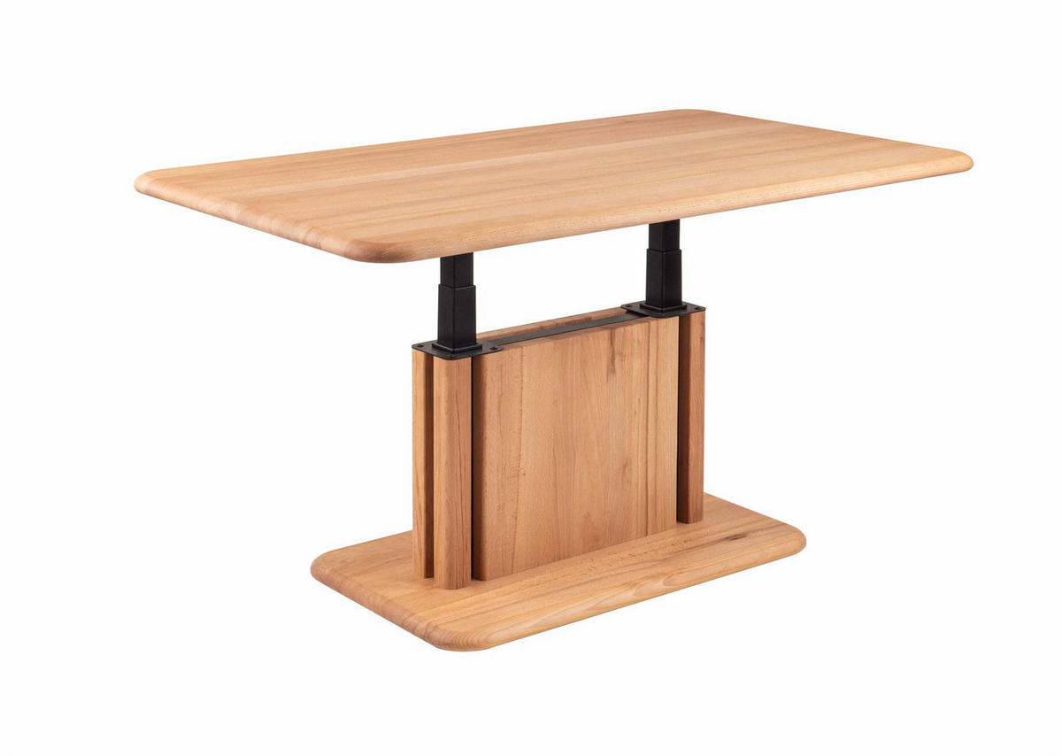 COUCHTISCH höhenverstellbar Conni 110x48x65 Massivholz Kernbuche - Kernbuche, Holz (110/65/65cm) - 58aufmkessel