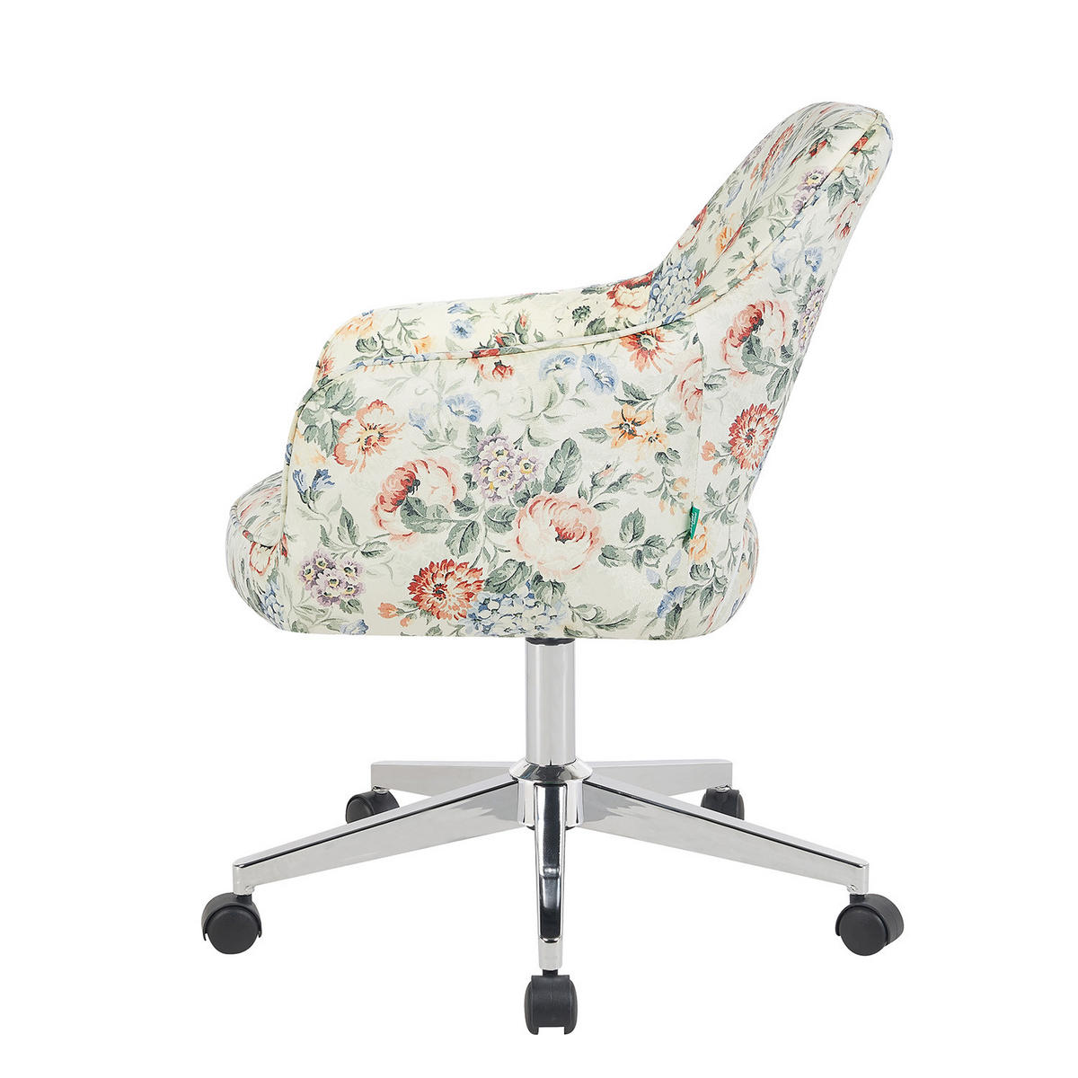 BÜROSTUHL Mika-Faro 2er-Set - Chromfarben/Multicolor, Textil/Metall (60/84/65cm) - DUBI Möbel