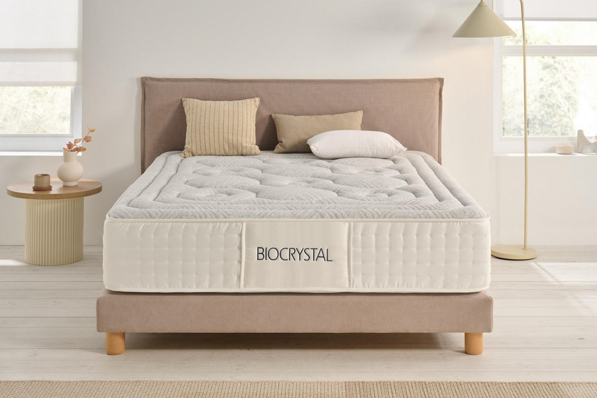 MATRATZE Biocrystal Selenium Spring - 140X200 cm - Grau, Textil (140/200cm) - Moonia