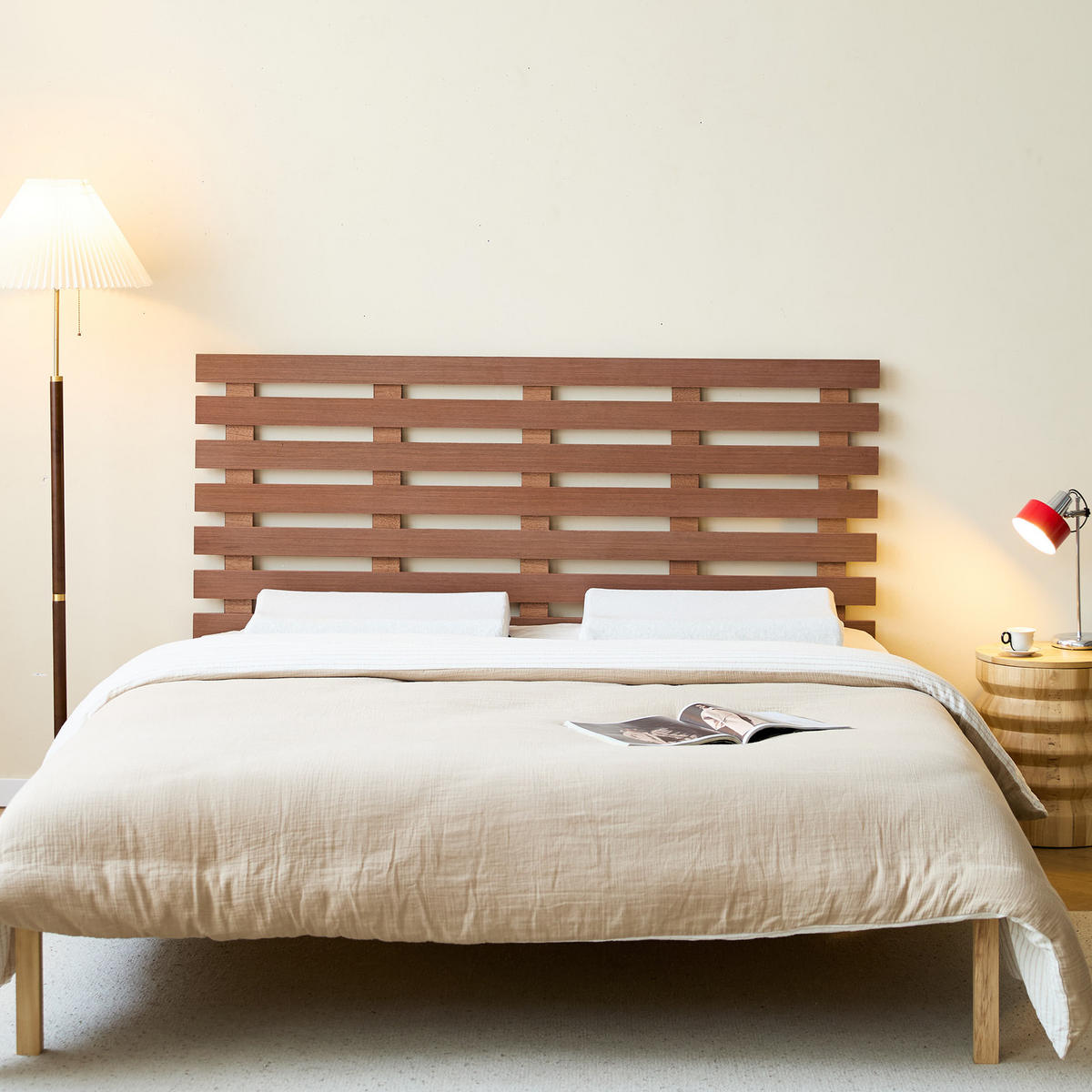 BETTKOPFTEIL Rechteckig Braun 160 cm - Braun, Holz (160/108.5/3.5cm) - Nordlys