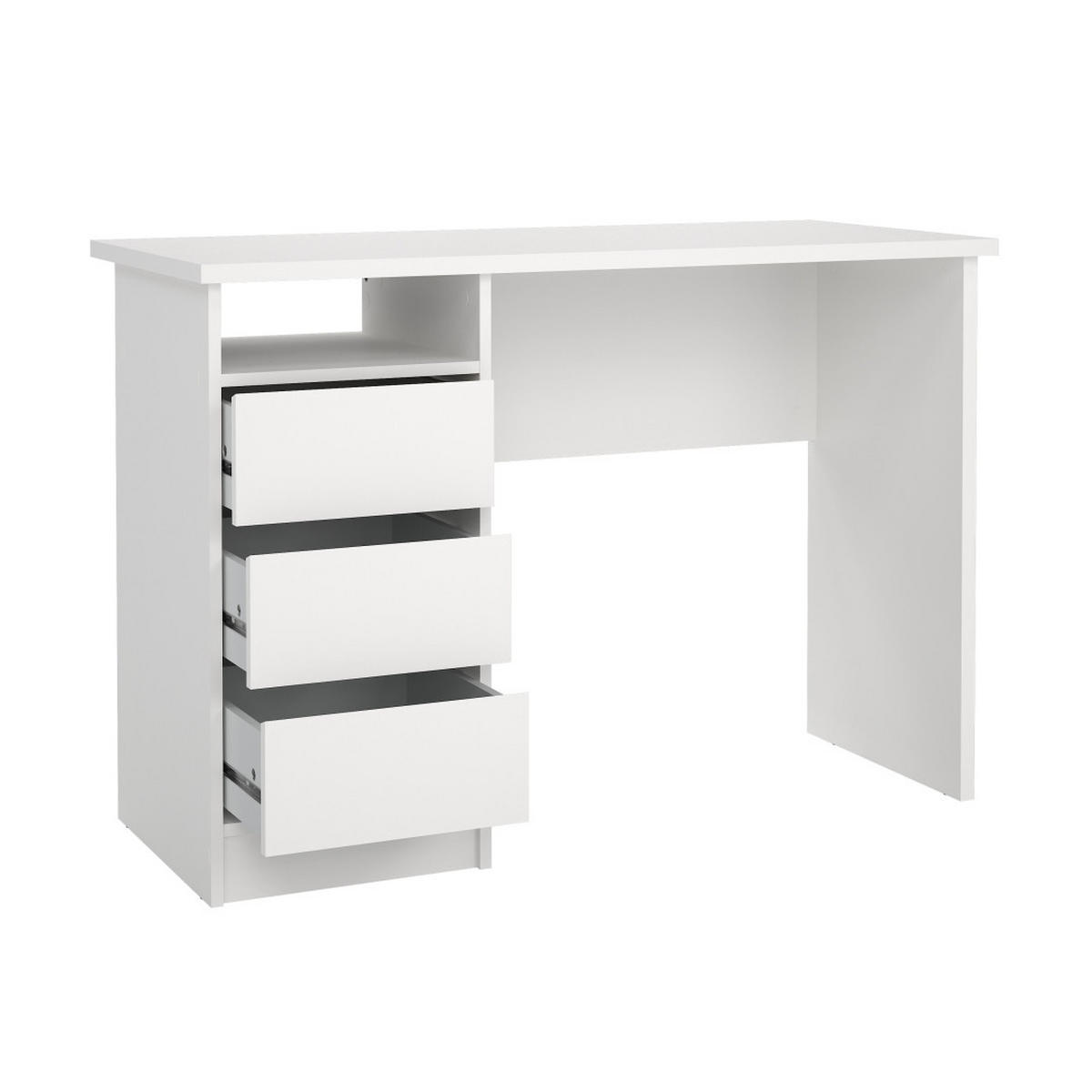 SCHREIBTISCH, FunctionPlus, Weiß, Holzwerkstoff, 110 x 49 x 76 cm - Weiß, Holzwerkstoff (49/110/76cm) - ebuy24