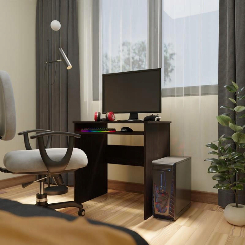 SCHREIBTISCH EX3 ausziehbar Wenge 70/51/76 cm - Wengefarben, Holzwerkstoff (51/70/76cm) - Matkam Möbel