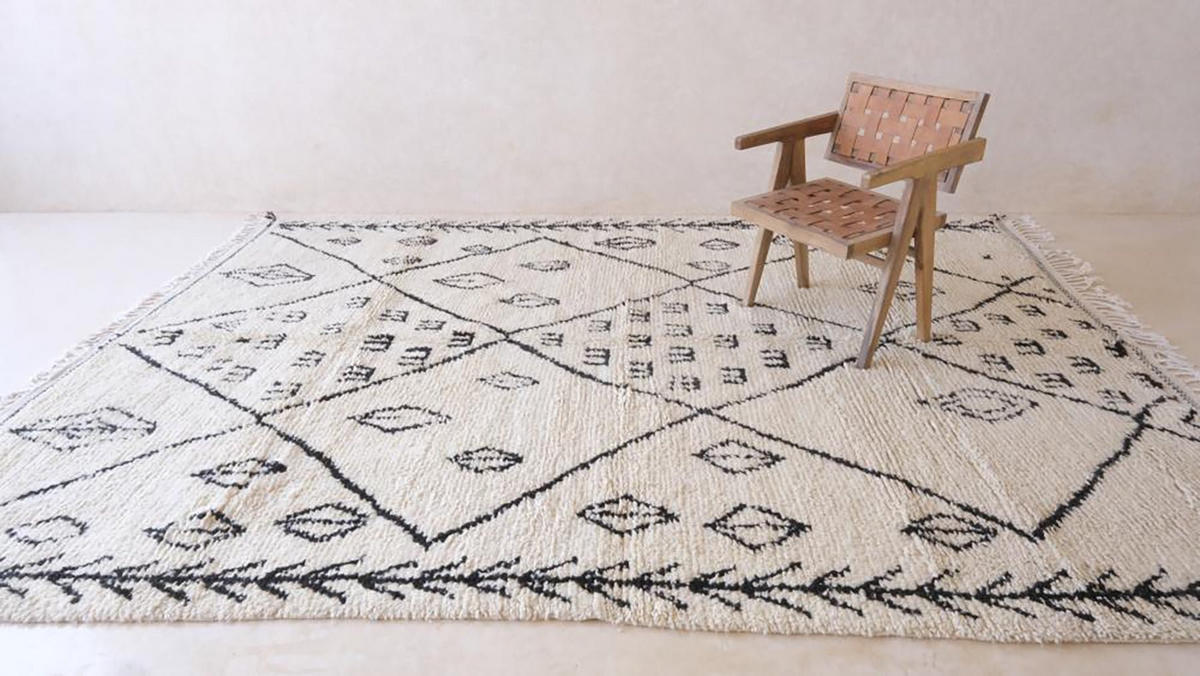 BERBERTEPPICH aus reiner Wolle 246x 353 cm - Weiß, Naturmaterialien (246/353cm) - AFK Living