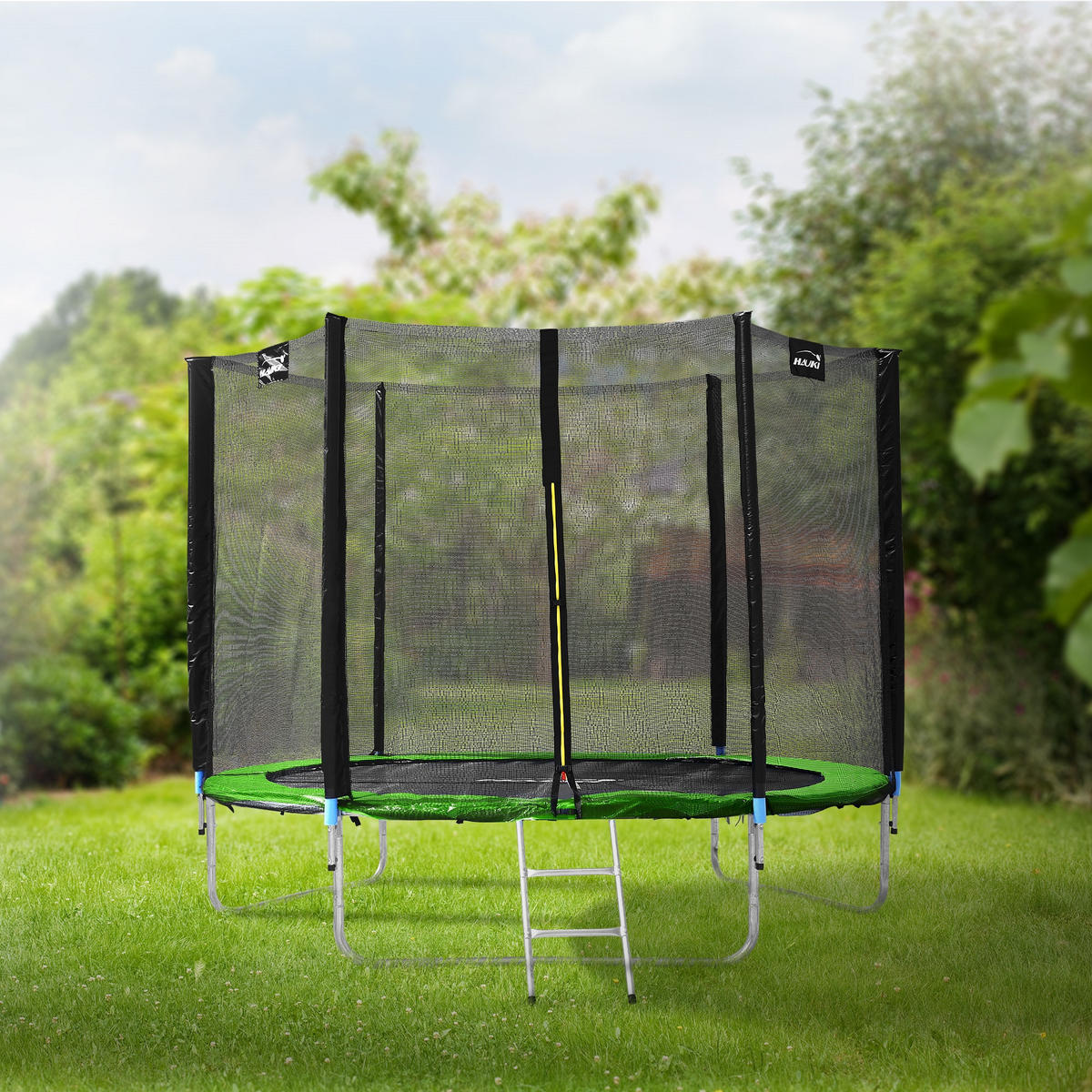 TRAMPOLIN 244 cm grün - Grün, Metall (244/239/244cm) - Hauki