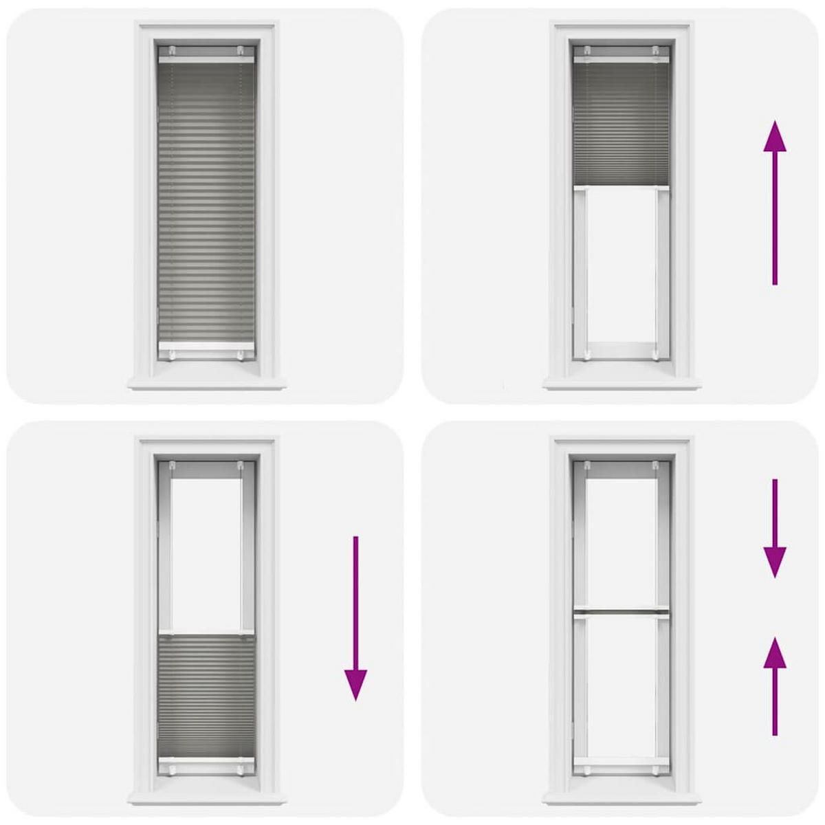 PLISSEE 50/150 cm Stoffbreite 49,4 cm aus Polyester Anthrazit - Anthrazit, Textil (50/150cm) - vidaXL