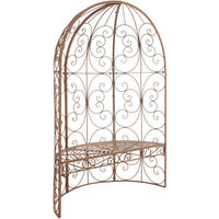 PAVILLON 120/58/178 cm Metall Antik Braun - Braun, Metall (120/178/58cm) - CLP