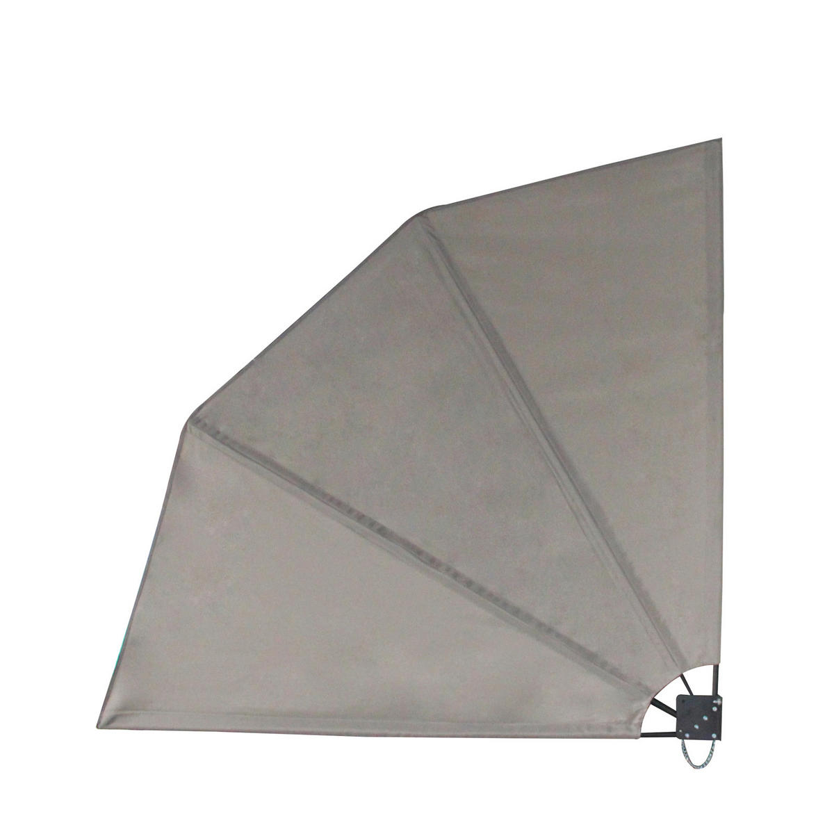 BALKONFÄCHER 160x160 Hellgrau - Hellgrau, Textil (160/160cm) - SVITA