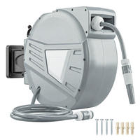SCHLAUCHAUFROLLER DE-13852 automatisch 21,6 m Grau - Grau, Kunststoff (20/34/51cm) - ComfortXL