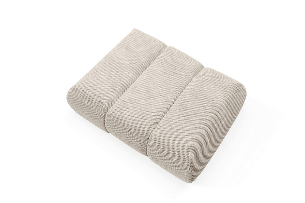 SESSEL ATOMO, Modern Polstersessel Loungesessel, Velours-Stoff Beige - Beige, Holz/Metall (98/82/134cm) - MASSENO
