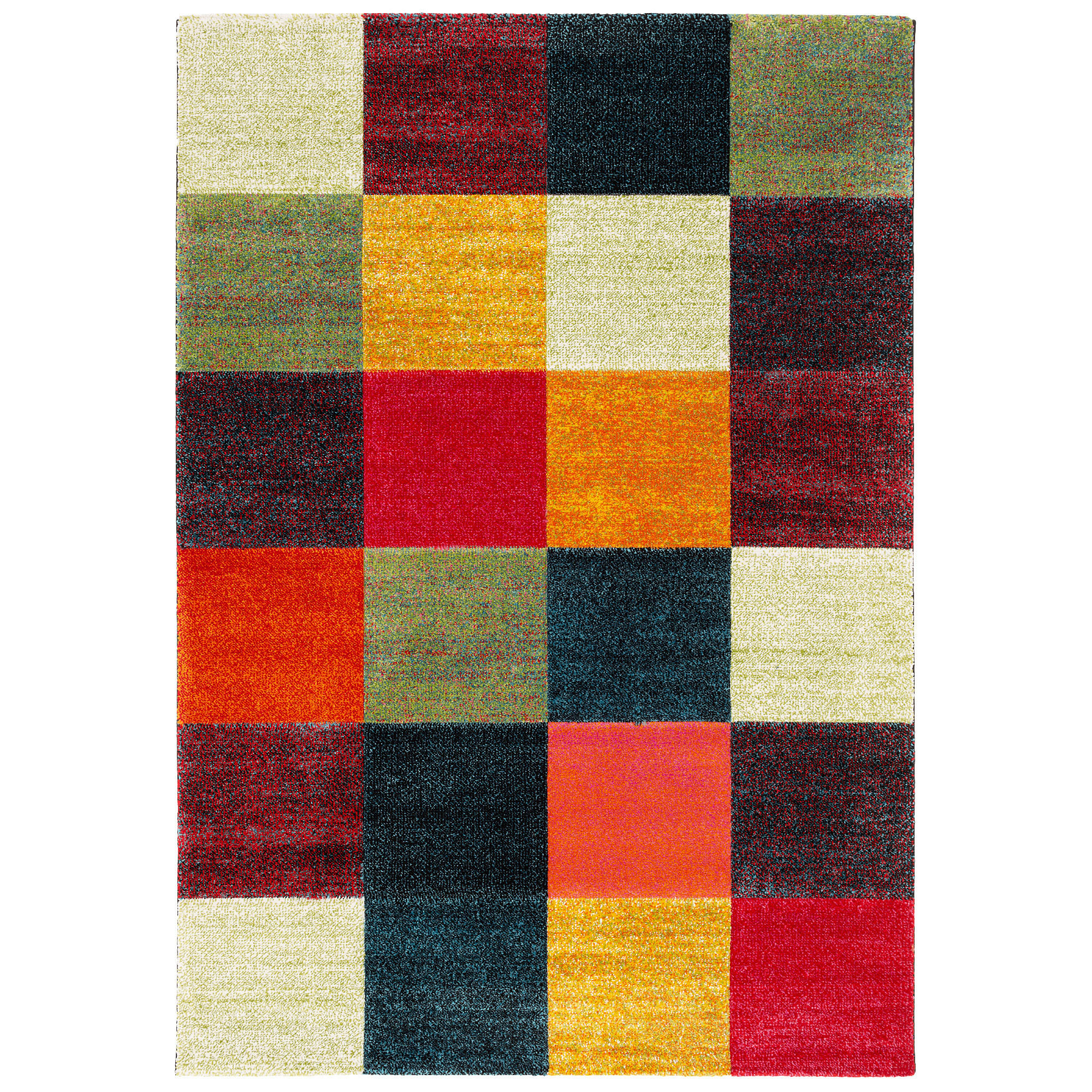 DESIGNER TEPPICH MAUI MODERN KARO - Multicolor, Textil (140/200cm) - Pergamon