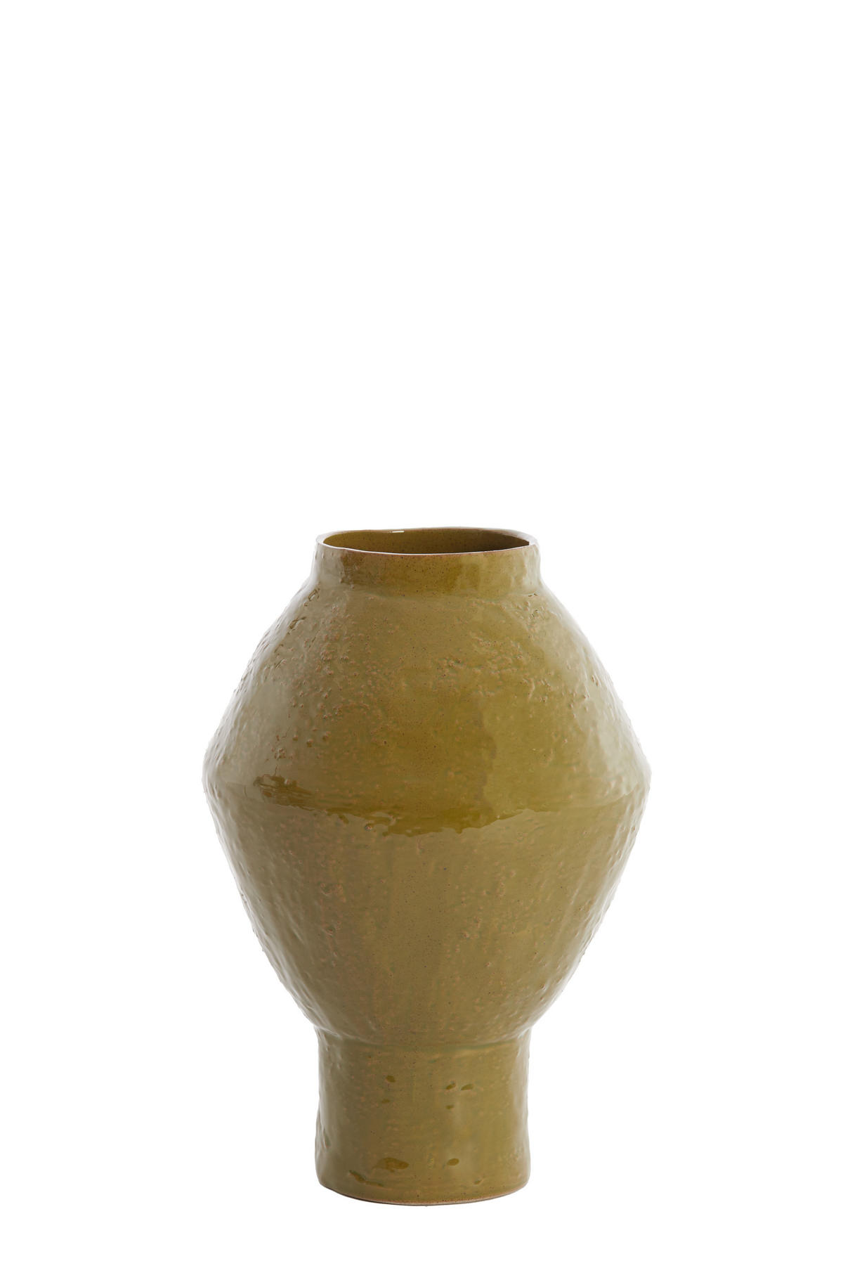 VAZE Vasora Grün 22.5/22.5/33 cm - Grün, Keramik (33cm) - Light & Living