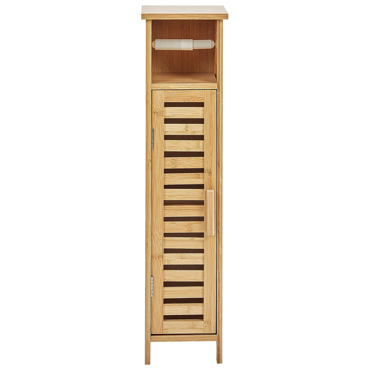 TOILETTENPAPIER-SCHRANK Hellbraun Olathe - Braun, Holz (18/72/17cm) - Beliani