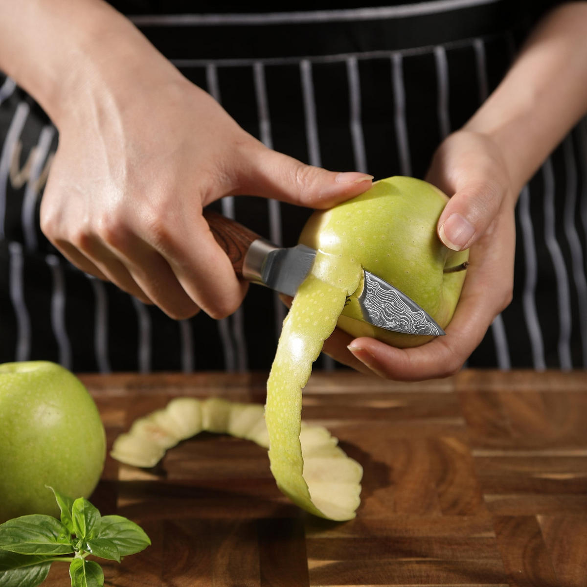 MESSERSET 6-TEILIG 8–20 cm - Braun, Holz/Metall - Wakoli