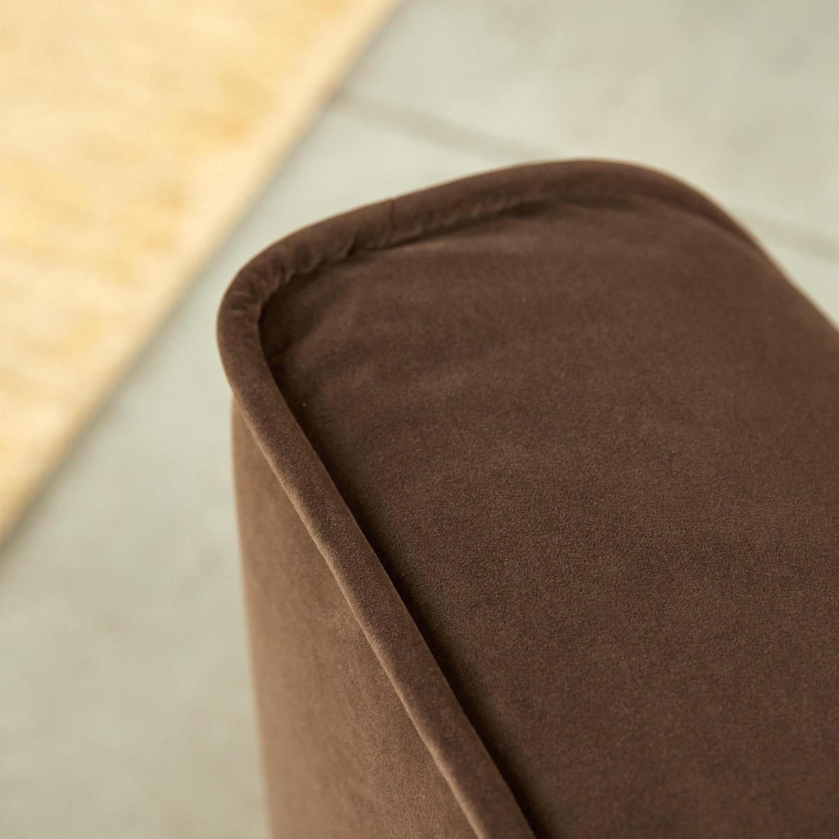 SOFA Quinto Braun aus Stoff - Braun, Textil (240/73/96cm) - Tikamoon