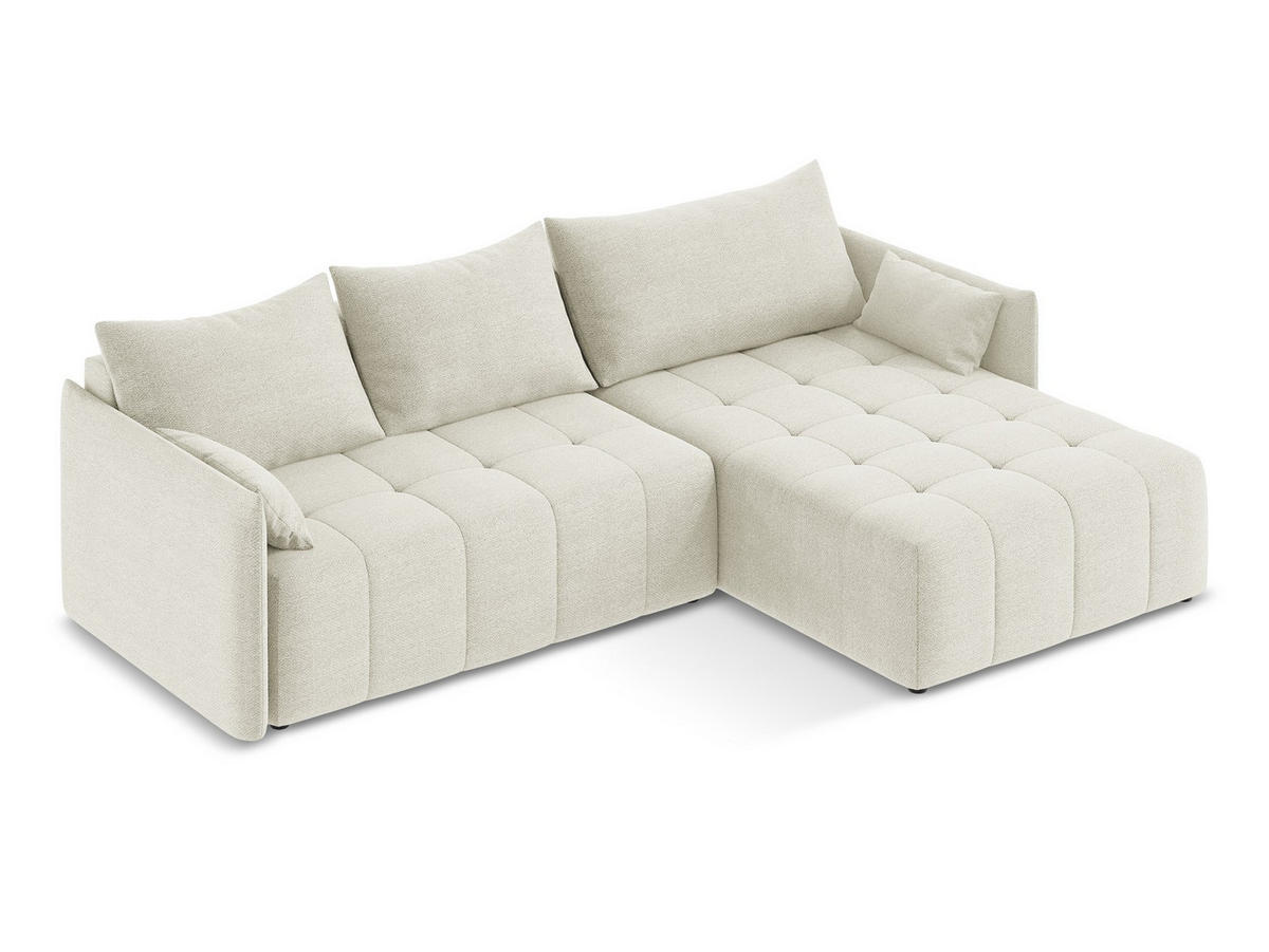 POUF Samt Stoff Violett - Flieder/Schwarz, Holzwerkstoff/Kunststoff (75/37/75cm) - Makamii