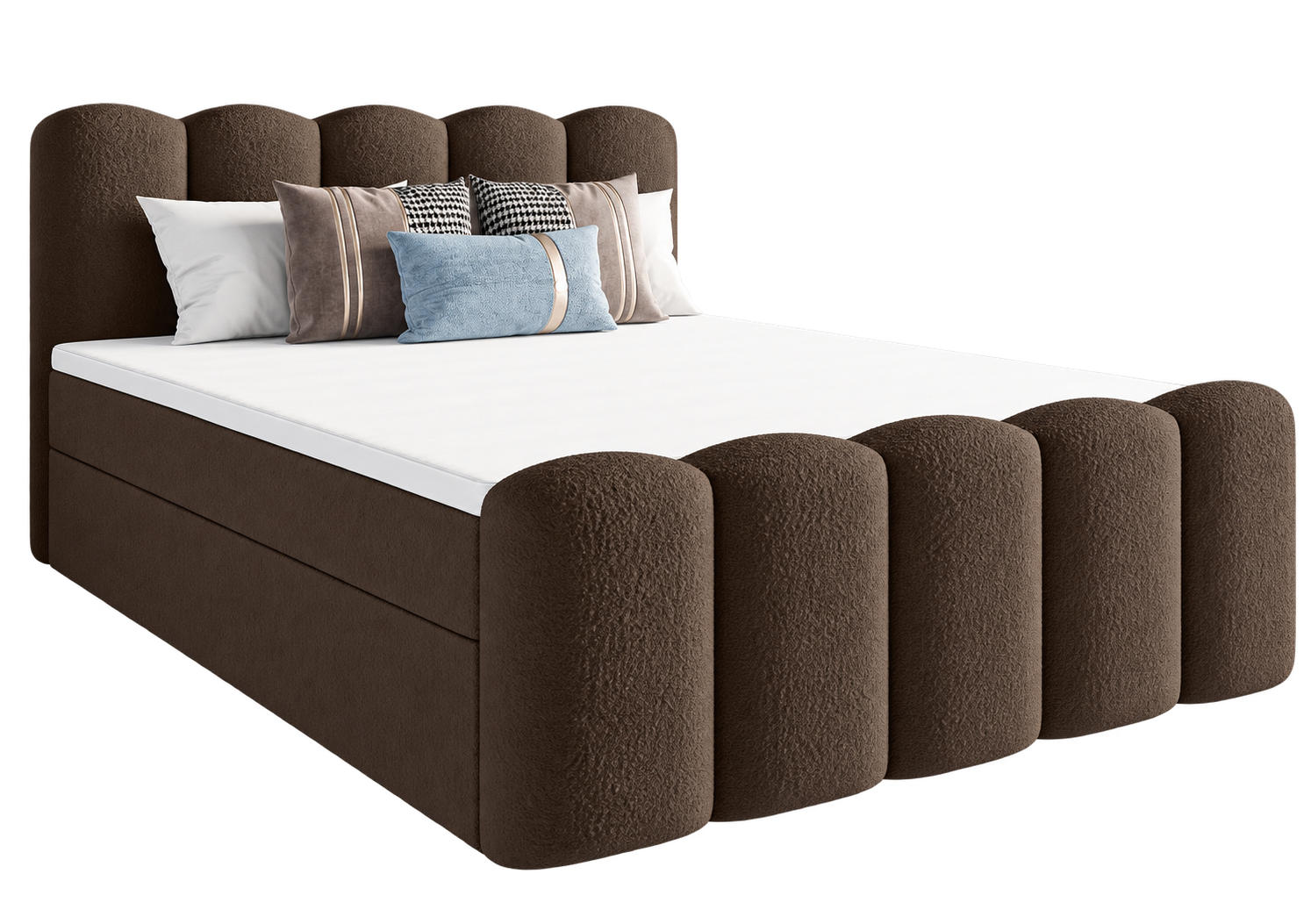 BOXBETT Quelle Braun 160x200 cm - Rosa, Textil (160/200cm) - B&B Home