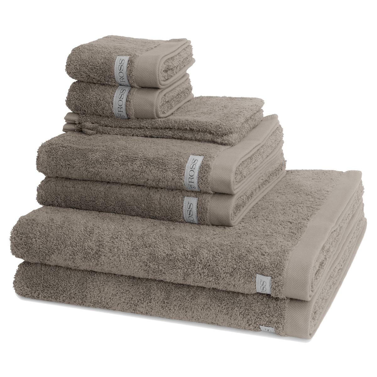 FROTTIERSET Sinfonie 8-teilig - Taupe, Textil (50/100cm) - Ross