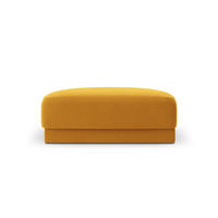 POUF Miley aus Samt gelb - Gelb, Textil (90/40/90cm) - Micadoni