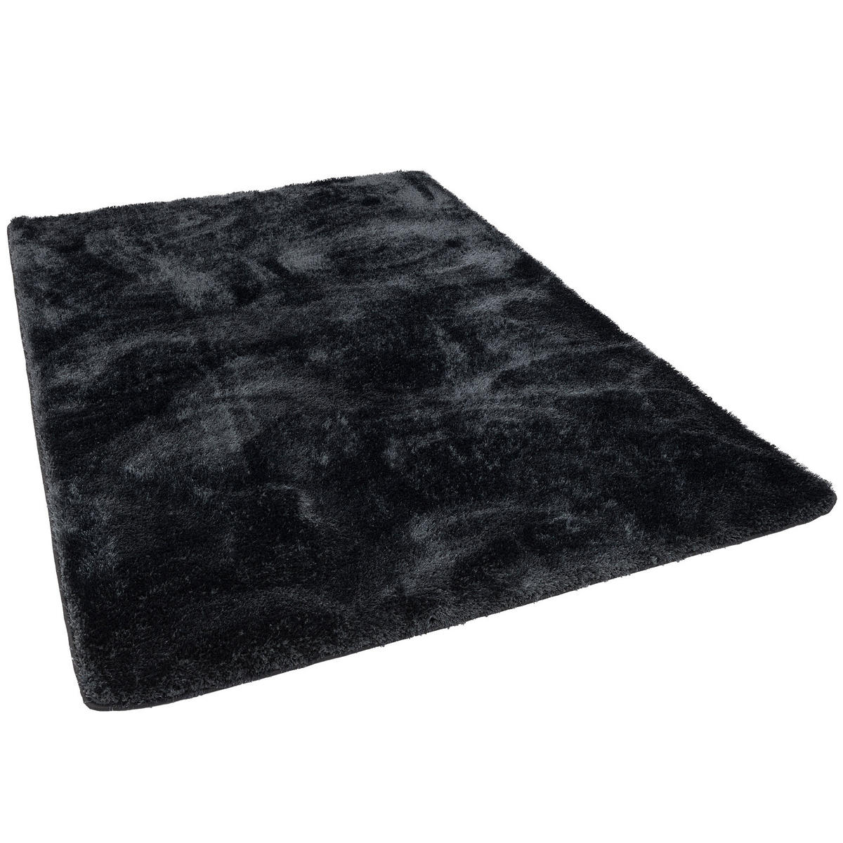 HOCHFLOR SHAGGY TEPPICH LUXUS FEELING MIX - Anthrazit, Textil (100/400cm) - Snapstyle