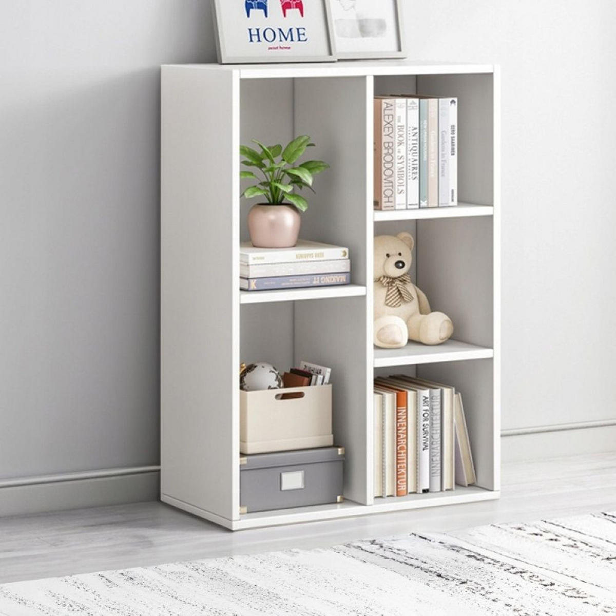 BÜCHERREGAL, weiß 50/24/80 cm - Weiß, Holzwerkstoff (50/80/24cm)