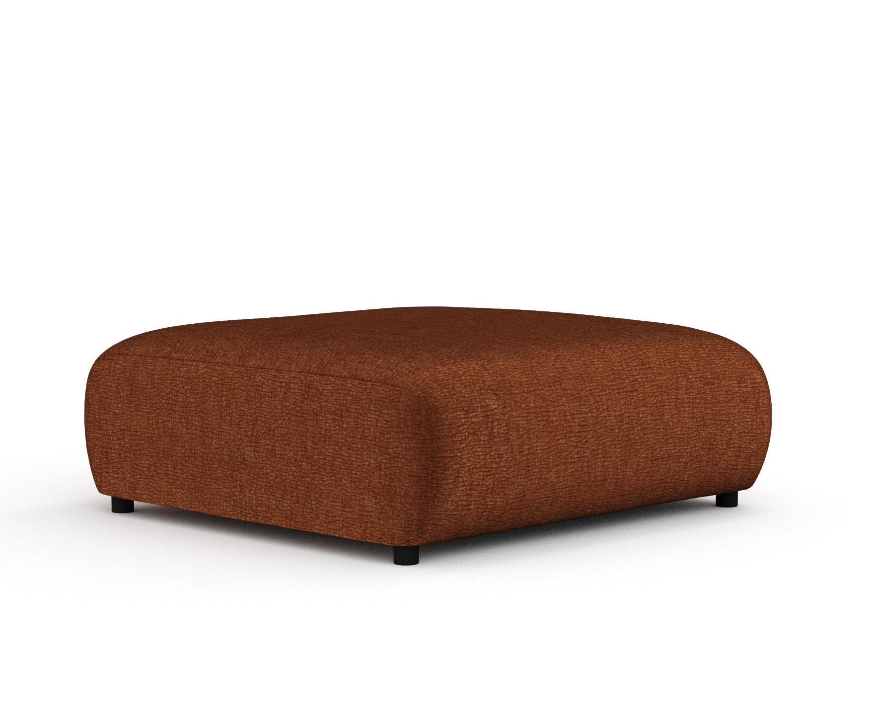 Maison de Reve Pouf Dunkelorange 110x37x110 cm