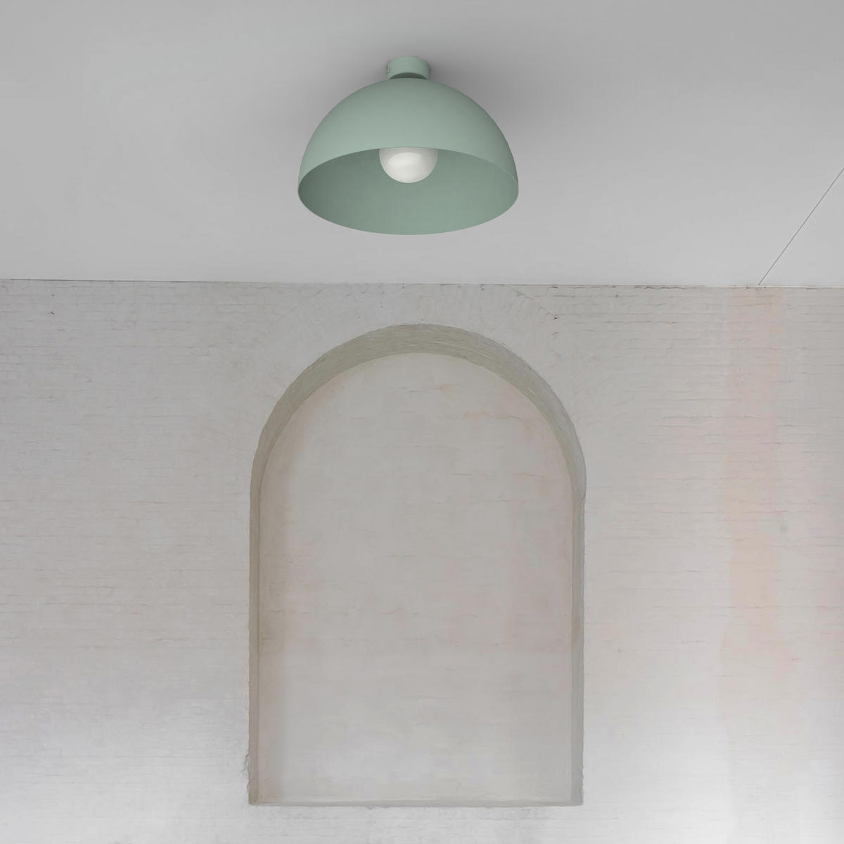 DECKENLEUCHTE Cassis - Grün, Metall (40/40/20cm) - Lumicom
