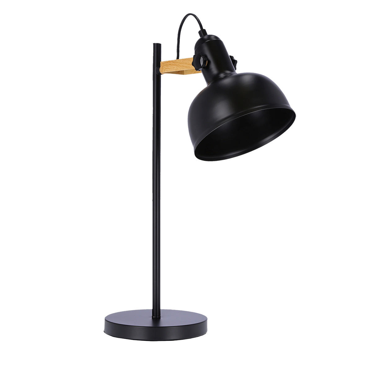 SCHREIBTISCHLAMPE Reno, Schwarz, 40/56 cm - Goldfarben/Schwarz, Metall (19/40/56cm) - Kayani