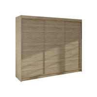SCHWEBETÜRENSCHRANK Derby II - Sonoma Eiche, Holzwerkstoff/Metall (200/215/58cm) - MIRJAN24