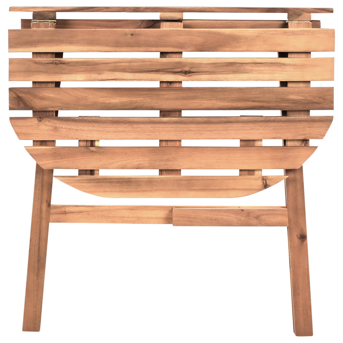 BISTROBORD 44/70 cm akaciaträ brunt Osigo - Brun, Trä (44/70/72cm) - Beliani