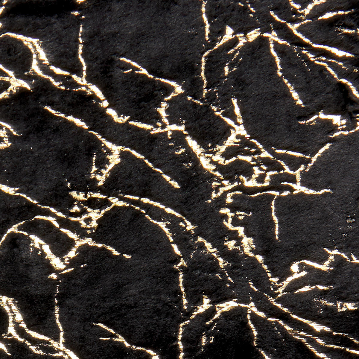 DECKE Schwarz Godavari 150/200 cm - Schwarz, Textil (150/200cm) - Beliani